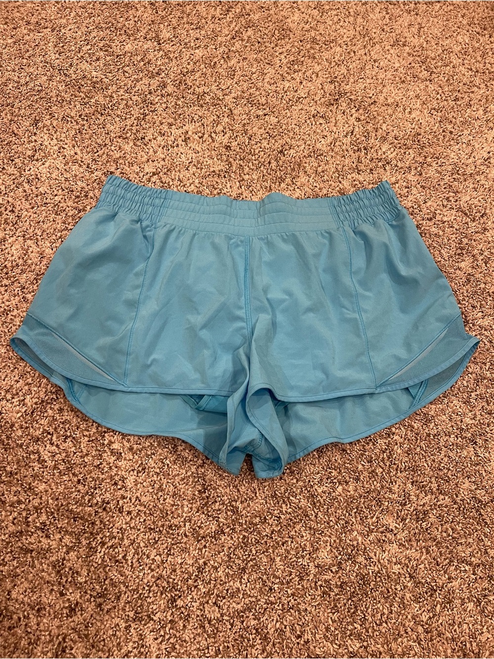 Lululemon Kayak Blue Light Hotty Hot High-Rise Lined Short 2.5” Size 12 - Picture 2 of 8